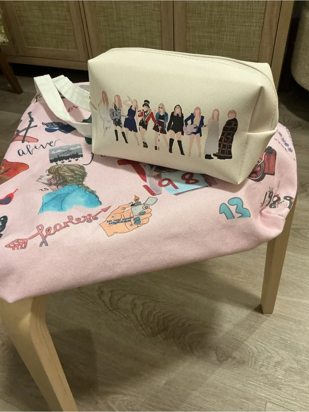 Swiftie Set - Canvas Tote and Makeup Bag Set